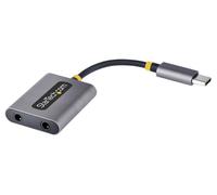 USB-C Dual Headset Splitter USB-C to 2x 3.5mm with Mic Input USBC-AUDIO-SPLITTER