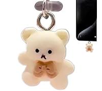 USB C Dust Cover - elegant functional Cute Cartoon Bear Type, modern, Plug Charm, Mobile, Phone Port Protector Tablet Laptop | Type-C Port Phone Tablet Laptop lightweight versatile
