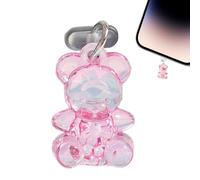 USB C Dust Plug - Adorable Bear Port Cover Cap, Compact Charger Connector Protection, Seal USB C Charging Slot Lightweight Mini Accessory for Protection a