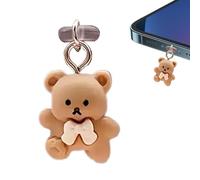 USB C Dust Plug Charm - Cute Bear Type C Anti Dirt Plug Cover - Type-C Port Protector For Phone, Tablet, Laptop, Decorative Durable And Secure