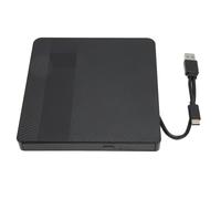 USB C DVD Drive External for MacBook Air Pro iMac, High Speed CD Burner with Multi-System Compatibility and Embedded Cable Storage Design