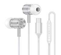 USB C Ear Buds Wired Earbuds Headphones for Google Pixel 10 9 Pro XL Fold 8a 8 7 6 A, Type C Earphones Noise Isolating Wired Earbud with Mic HiFi Stereo Cord Ear Bud for iPhone 17 16 15 Pro Max