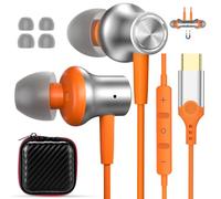 USB C Earbuds for iPad A16 10 Samsung S25 Ultra S24 FE Galaxy A17 A16 Google Pixel 9a 9 8a 8 Type C Earphone Magnetic Wired Headphone In Ear Noise Canceling Headset for iPhone 17 Air 16 Pro Max 16e 15