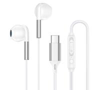 USB C Earbuds for iPhone 16e 16 15 Pro Max Plus Wired Headphones with Microphone Volume Control, Type C Wired Earphone USB C Ear Buds for Google Pixel 9a 8 7 6A, Samsung Galaxy S25 S24 S23 A16 5G A15
