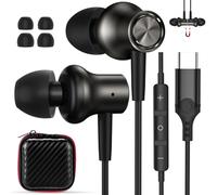 USB C Earbuds for iPhone 17 Pro Max 16 15 17e 16e Magnetic Wired Headphone