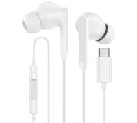 USB C Earphones for iPhone 16/16 Pro Max/16 Pro/16 Plus/16e/15,Type C Wired Headphones Samsung Earbuds with Mic & Remote Control for Galaxy S25 Edge Ultra S24 S23 A36 A16 5G S22,Google Pixel 9 8 7 6