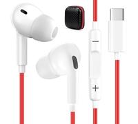 USB C Earphones for Samsung A26 A16 A17 5G Galaxy A56 A36 A55 A35, In Ear Type C Earphones with Cable Microphone Stereo Noise Cancelling for iPhone 16e Pixel Xiaomi Redmi Note 14 Pro+ OPPO Find X9