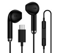 USB C Earphones Wired Earbuds for Samsung Galaxy A17 S25 Ultra S25 S24 FE S23 A16 A56 A15 5G A55 Z Fold7 Flip7 iPhone 17 16e 16 Pro Max 15 iPad Pixel 10 9a 9 Type C Headphones with Mic Volume Control