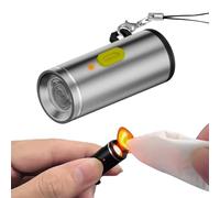 USB-C Electric Lighter, Mini Windproof Battery-Free Arc Lighter, Portable for Outdoor Camping and Traveling (silver)
