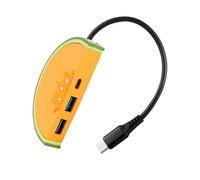 USB C Electrical Socket Type C Male to 2X USB3.0+Type C Power Strips Charging Adapter Station Splitter for Tablets Laptop
