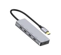 USB C Expander 4 Type Port PD100W Fast Charging Power Delivery Aluminum 10Gbps Data Transfer Adapter For Laptop USB Adapter For Laptop