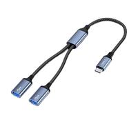 USB C Expander Cable 2/3 Port Aluminum Adapter Data Sync For Keyboards Hard Drives Printers USB C ADAPTER With Charging And Data Transfer