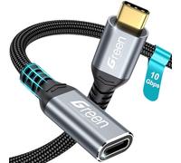 USB C Extension Cable, 10Ft 10Gbps/USB3.2 Fast Transfer USB Type C Extender 100W Charging Compatible with iPhone 16 15 Pixel PSVR2/USB C Hub/MacBook Air M2 Pro/iPad/XPS Surface Book Charger and More