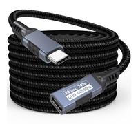 USB C Extension Cable 10FT, USB Type C Male to Female Extender Cord, 20Gbps Data Transfer/240W PD Fast Charging/4K Video Compatible with MacBook, Steam Deck, Switch, USB-C Hub