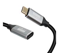 USB C Extension Cable 1M, 10Gbps 4K USB 3.2 Male to Female Extender Lead, 100W Type C Cord support for Fast Charge Data Transfer, Compatible with iPhone 16/15,Galaxy S24,PS5 Controller,Laptop.