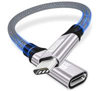 USB C extension cable,20Gbps/240W/5K@60Hz USB C 3.2 extender 0.2M,4K@144Hz Type C video extension cable male to female compatible with iPhone 16/Plus/Pro/Pro Max/iPhone 15/MacBook Pro/iPadPro