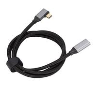 USB C Extension Cable, HD 4K USB 3.1 GEN2 Right Angle Male to Female Extender Cord 5A 100W PD Fast Charging 10Gbps Data Transfer Type C Cable (1m)