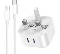USB C Fast Charger Cable and Plug 25W Quick Charge for iPhone 17 Air/17 Pro Max/17 Pro/16/16e/16 Pro/16 Pro Max/16 Plus/15 Pro Max/15 Plus,Dual Ports Type C New Rapid USB C to C Charging Lead and Plug