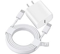 USB C Fast Charger for iPad Pro 13/12.9/11 in 2025/2024/2022/2021/2020/2018,iPad 10/11th(A16),iPad Air 4th/5th,iPad mini 6/7th,iPad Charger Fast Charging Wall Charger Block with 6FT USB C to C Cable