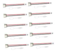 USB C Female Double-Wire Power Cables, Transparent TERMINAL | for 12 V Project Wiring 10cm / 3.94in