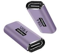 USB C Female to Female Adapter, 40Gbps 100W & 5A OTG Type C Data Transfer Coupler, USB C 3.2 Adapter Connector for USB4 Cable, Thunderbolt 4 & USB C Devices, Support up to 8K@60hz