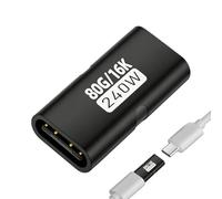 USB C Female to Female Adapter - USB Type Extension Connector for Data Transfer Charging | Compact Durable Design Supporting Fast Charging, Syncing, and Connection Between Cables