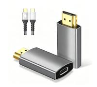 USB C Female to HDMI Male Adapter, 4K@60Hz Uni-Directional USB Type C Source to HDMI Display Converter Thunderbolt 3/4 to HDMI for MacBok Pro/Air, Galaxy S9 to S23, Surface - 1Pack