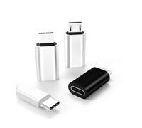 USB C Female to Micro USB Male Adapter 3 Pack Charging Converter Connector compatible with X Z5 Premium Z3 Plus Z2 Z3 T2 Ultra C3 compatible for Samsung Galaxy compatible with Data Sync