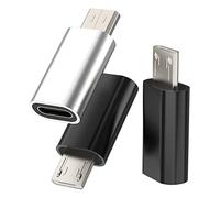 USB C Female to Micro USB Male Adapter(3pack) Type C Charger Cable Android Converter compatible for Samsung Galaxy S7 Active S6 Edge Nexus 5 V10 Stylo G4 K20 MP3 PS4 Connector for Ipad Charging Cord