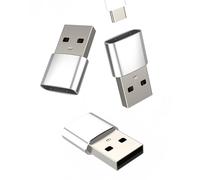 USB C Female to USB-A Male Adapter(3Pack)Type-C to USB Compatible for Samsung Galaxy Note10 S21 S22 S23 for Apple iPhone 15 14 13 12 Pro Max for Ipad Charger Power Connector Thunderbolt Charging Block