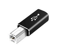 USB C Female to USB B Male Adapter, 480 Mbps Charger Cable Adapter, Compatible for Scanner Printer Converter, USB C Data Transfer Adapter, for DJ Controller, Keyboard, USB B Interface Devices