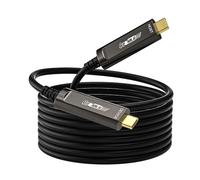 USB C Fiber Optic Cable 20M, 10Gbps Active Optical USB 3.2 Gen2 Cable with German SiliconLine Chip, Long Distance for Machine Vision,Logitech 4K Camera,VR/AR,Video Conference,Industrial Equipment