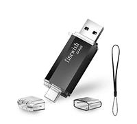 USB C Flash Drive 64gb, 2 in 1 Type C Memory Stick 64 GB USB Key Portable Otg Pen Drive 64gb for Tablets, New Macbook, Android Smartphones, Samsung, Huawei, Oneplus Etc. (Black)