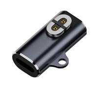 USB C/For iOS To Magnetic Adapter Charger Adapter 90 Degree Bend Bone Conduction Headphones Charger Adapter for AfterShokz OpenRun Air/Pro/Aeropex AS800 S803 (For iOS Middle Bend)