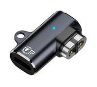 USB C/For To Magnetic Adapter Charger Cable Magnetic Converter 90 Degree Bending Bone Conduction Headphones Charger Adapter for AfterShokz OpenRun Air/Pro/Aeropex AS800 S803