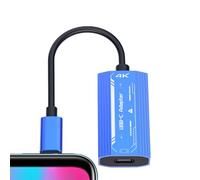 USB C Glasses Adapter - Plug Play USB C Hub, Projector Monitor TV Connector | 4K 60Hz Ultra HD Video Display Output, 100W PD Pass Through Charging For Your Laptop with A Sleek Durable Aluminum Body