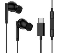 USB C Headphone for Samsung Galaxy A17 A16 A26 A36 A56 S25 Ultra S24 Samsung Earbuds Wired Ear Buds in-Ear Type C Earphone with Microphone Volume Control Bass Stereo Noise Canceling for iPhone 17 16