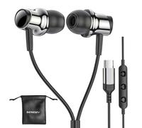 USB C Headphone for Samsung S25 S24 S23 S22 Ultra FE A55 A54 Wired Earbuds In Ear Type C Earphone with Mic Volume Control Stereo Magnetic Noise Canceling for iPhone 16 15 Plus 17 Air Pro Max Pixel 9 8