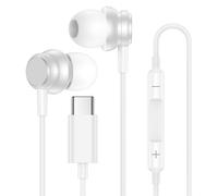 USB C Headphone Wired Earbuds for Samsung S26 Ultra S25 FE S24 Ultra A17 A16 A56 A36 Magnetic in-Ear Type C Earphone with Microphone Volume Control for iPhone 17 Pro Max 16 16e Pixel 10a 10 9a 9 Pro