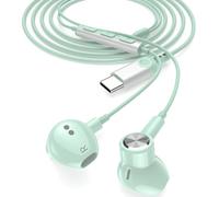 USB C Headphones for Google 11 10a 10 9a 8Pro for iPad A16 for iPad Pro Air | USB C Earbuds Cable with Microphone Type C Earphones Wired Magnetic for Samusng A17 A16 S26 A57 for iPhone 17 16e 18 Pro Max