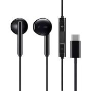 USB C Headphones for i-Phone 16 15, For Sam-sung TYPE C Wired Earphones HiFi Stereo Noise reduction, Headphones In Ear Earbuds Wired with Mic &Volume Control for i-Phone, S23 S22 S21 & More (Black)