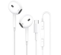 USB C Headphones for i-Phone 16 15 Plus Pro Max,In-Ear E-arphones Wired Stereo Sound with Microphone and Volume Control Noise Isolation Earbuds for Galaxy S24 S23 S22,H-uawei P60/P50,i-Pad Pro,Pixel 7