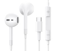 USB C Headphones for iPhone 16 15 Pro Max Earbuds with Microphone & Volume Control HiFi Stereo Type C Earphones for Galaxy S23/S22/S21/S20/Ultra Note 10/20, for iPad Pro Pixel 7/6/6a/5/4 One Plus 9 8
