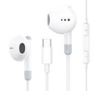 USB C Headphones for iPhone 16/15 Pro Max Plus, Type C Earbuds for Samsung Galaxy S25 S24 S23 Ultra S22 S21 FE, USB Type C Headphones for MacBook, iPad Pro/Air, Wired Earphones for Google Pixel 8/7/6