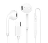 USB C Headphones for iPhone 16 15, Wired Earbuds USBC for iPad Pro Air Mini, iPad 10th, MacBook, Type C Earphones for Samsung, Google Pxiel, Lenovo, Dell, in Ear Headphones, Microphone, Volume Control