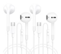 USB C Headphones for iPhone 16/17 Pro Max Earbuds with Microphone & Volume Control HiFi Stereo Type C Earphones for iPhone 15 Pro /Galaxy S23/S22/S21/S20, for iPad Pro Pixel 7/6/6a/5/4 One Plus 9 8