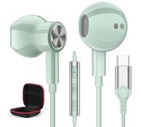 USB C Headphones for iPhone 16e 17 Pro Max Pixel 9a 8a 10Pro,Magnetic USB C Earphones with Mic Type C in Ear Headphones Wired Earphones for Samsung A17 A56 A36 A55 A35 A54 A53 A33 S25 S24 Ultra S23