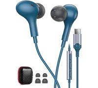 USB C Headphones for iPhone 16e 17 Samsung S25 Ultra A56 A36 A55 A35 S24 FE S25,Magnetic USB C Earphones with Mic In-Ear Headphones Wired Earbuds USB Type C Earphones for Pixel 9a 10 Pro Oneplus 13