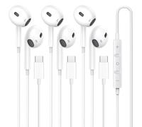USB C Headphones for iPhone 17 16 15, for iPad Pro 【3 Pack】 Type-C Earphones with Microphone Volume Control for Apple USB C Wired Earbuds, for Google Pixel 8 7 6A 5 for Samsung S24 S23 S22 S21 S20 A55