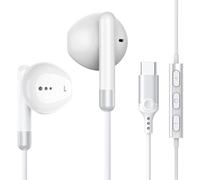 USB C Headphones for iPhone 17 16 15 Pro iPad Pro, USB Type C Earphones USB C Wired Earbuds Microphone Volume Control for Samsung S25 S24 Ultra S23 S22 S21 Note20 A54, Pixel 9 8 7 6 6a 5 4,OnePlus9